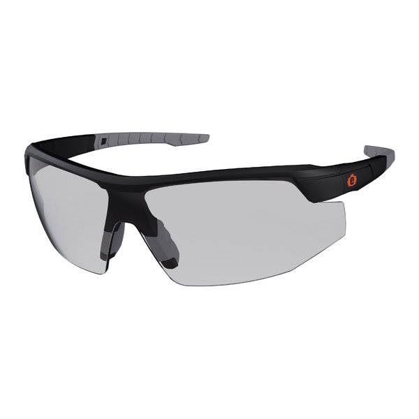 Skullerz By Ergodyne AFAS Safety Glasses, Matte Black Frame, Indoor/Outdoor Lens,  SKOLL-AFAS